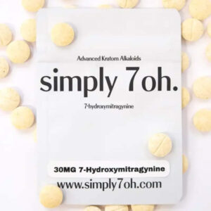Simply 7oh 7-Hydroxymitragynine Blue Razz Tabs 25ct 30mg Per Tablet